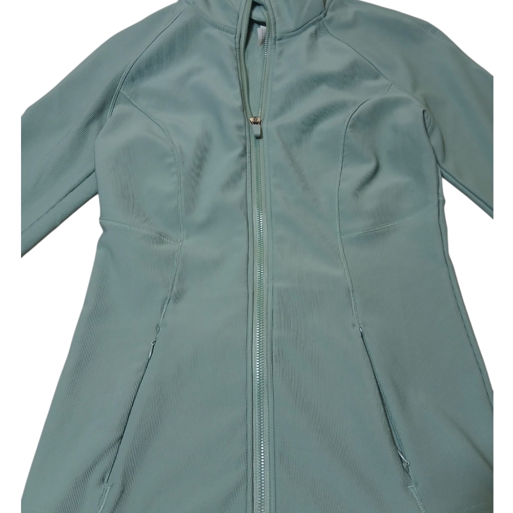 90 Degree By Reflex Green Full-Zip Athletic Jacket - Picture 2 of 4